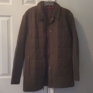 Brown quilted jacket